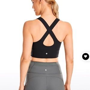 CRZ Yoga Nakedfeel Soft Longline Bra Keyhole Back
